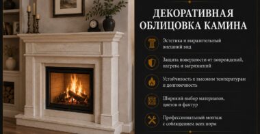 Декоративная облицовка камина