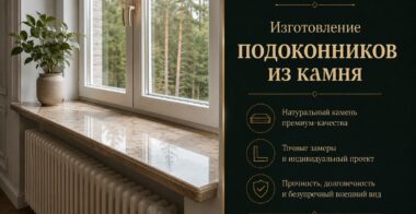 Изготовление подоконников из камня