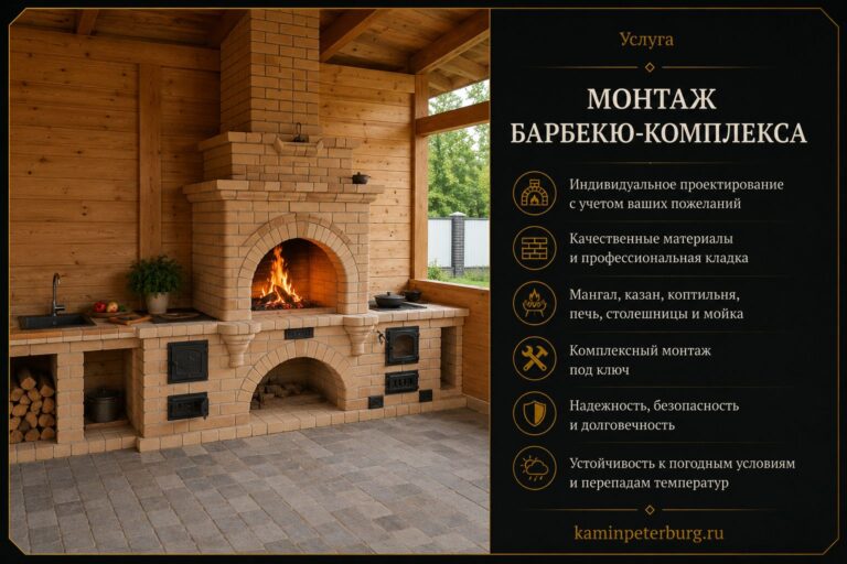 Монтаж барбекю-комплекса под ключ