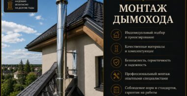 Монтаж дымохода