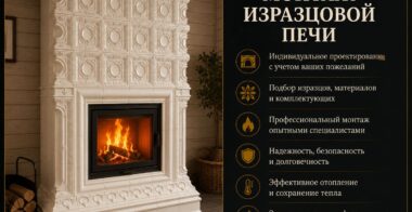 Монтаж изразцовой печи