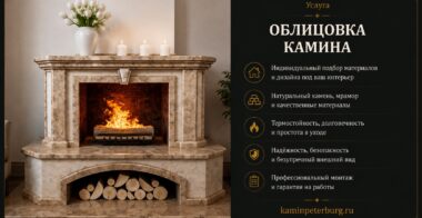Облицовка камина