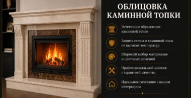 Облицовка каминной топки