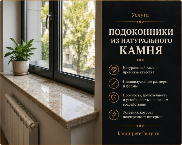 Подоконники из натурального камня