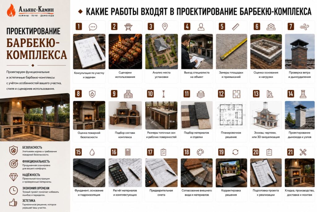 Проектирование барбекю-комплекса