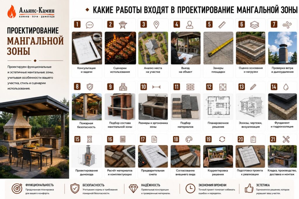 Проектирование мангальной зоны