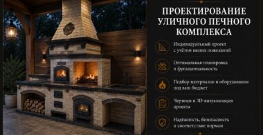 Проектирование уличного печного комплекса