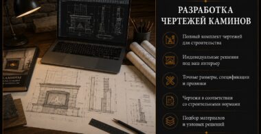Чертежи камина