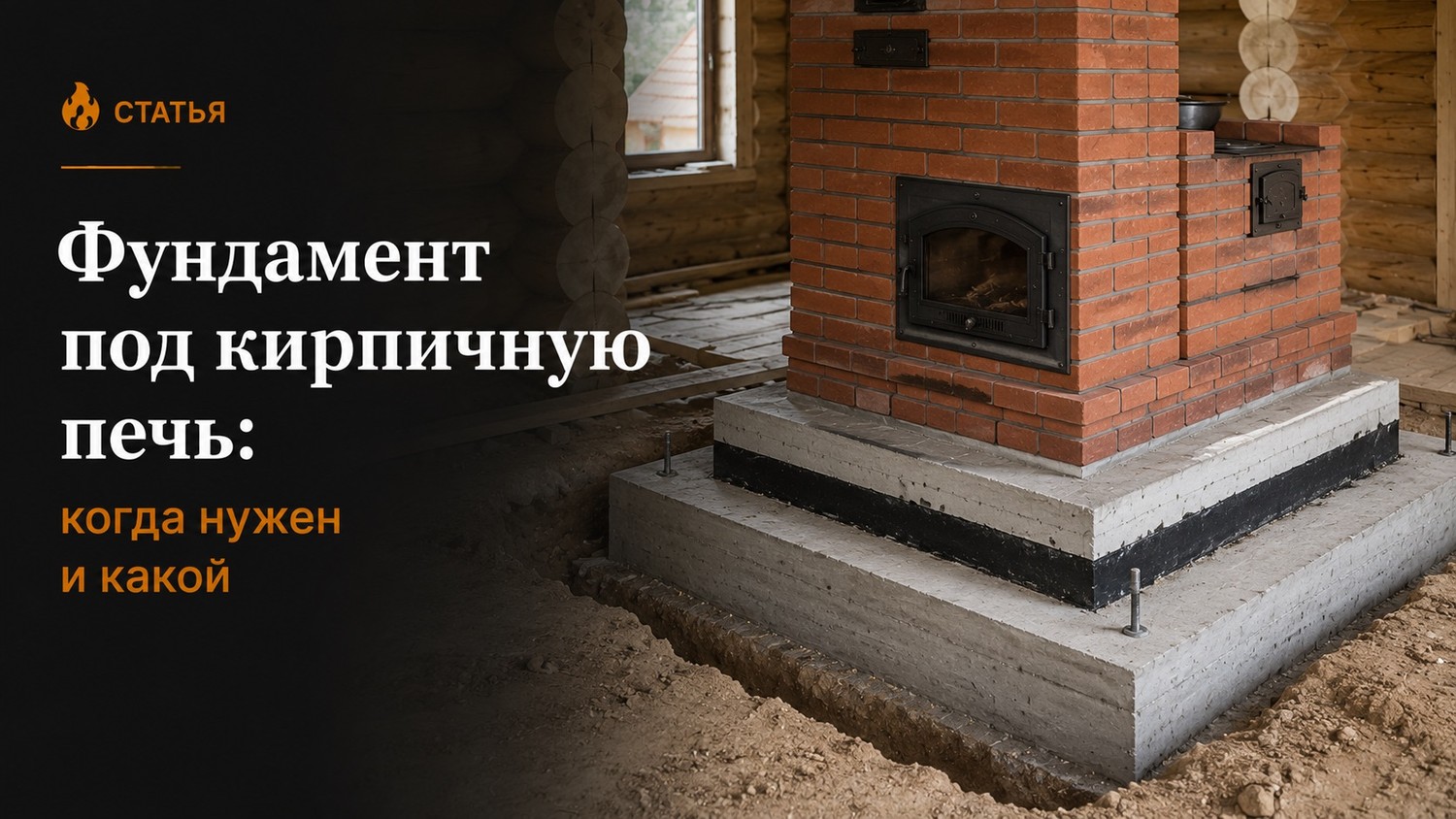 Фундамент под кирпичную печь: когда нужен и какой